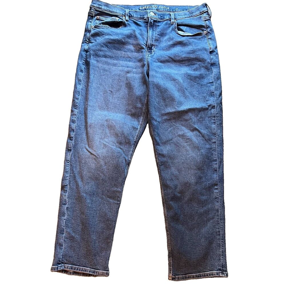 American Eagle 90s Straight Cotton Denim Blue Jeans Pants Women's Size 18